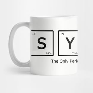 Synth Periodic Table of Elements of Synthesizers Mug